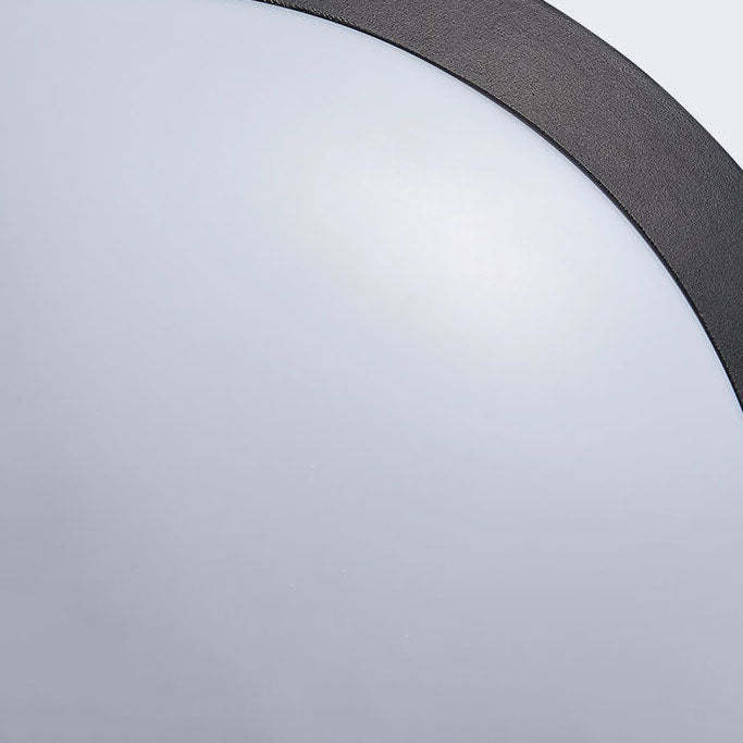 Round Outdoor Waterproof Aluminum Acrylic LED Flush Light — E / Warm Light (3000K) / 220V-240V For UK/AU