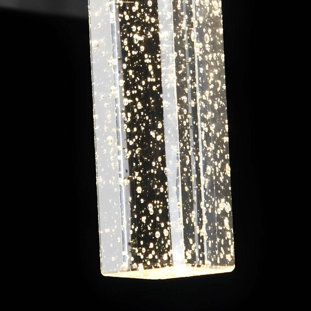 Waterproof LED 10W Crystal Black Modern Outdoor Wall Lamp Exterior Lights-Lighom