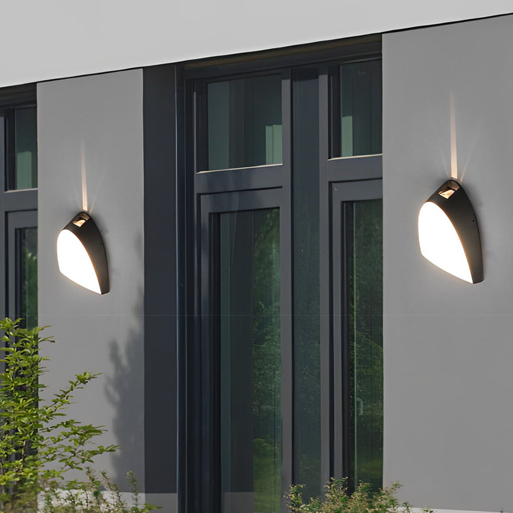 Creative LED Waterproof Aluminum Black Modern Outdoor Wall Sconce Lighting-Lighom