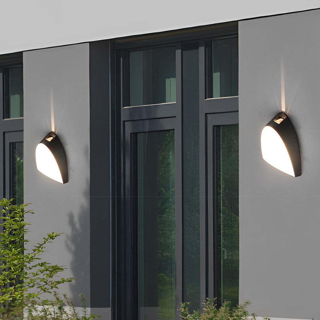 Creative LED Waterproof Aluminum Black Modern Outdoor Wall Sconce Lighting-Lighom