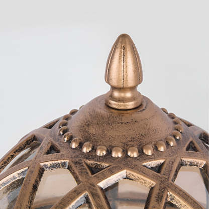 Round Glass E27 Waterproof European Style Outdoor Post Caps Lights-Lighom
