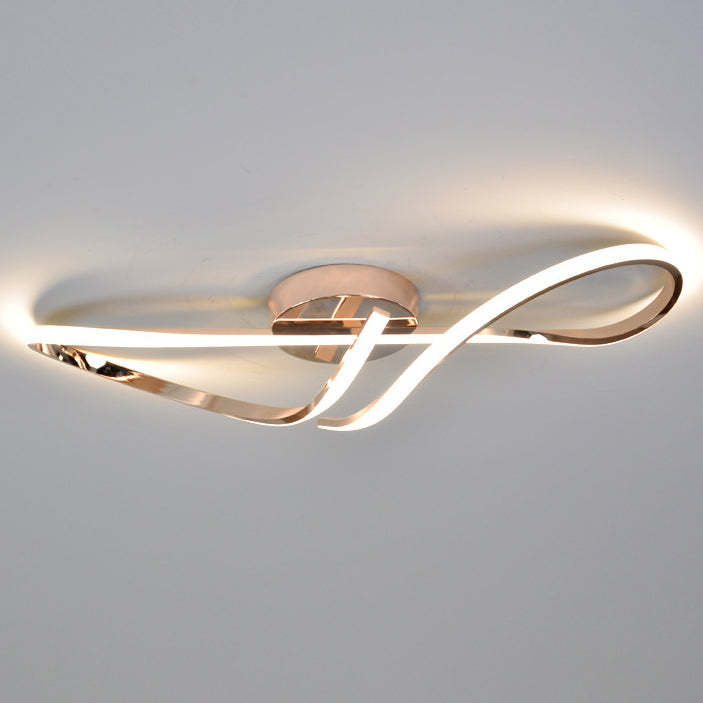 Minimalist Aluminum Silicone Spiral Twisted