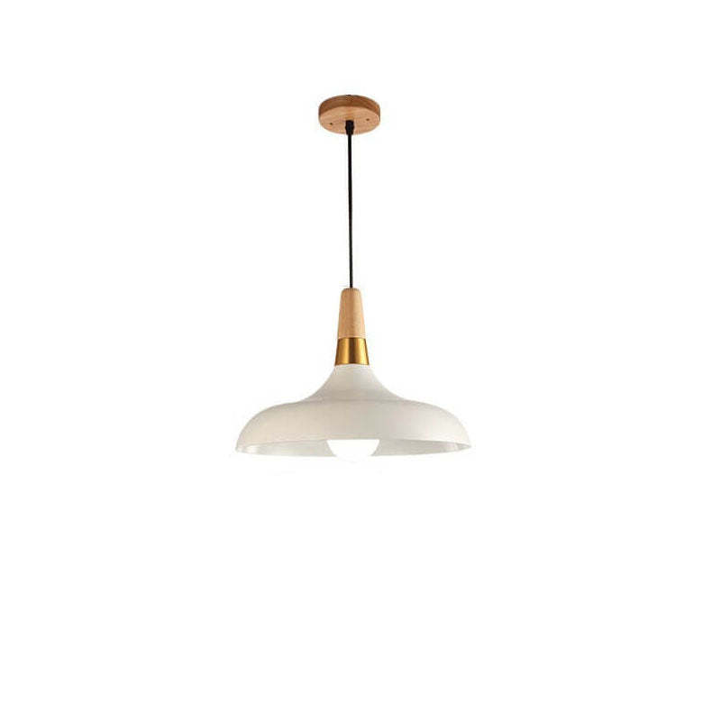 Nordic Macaron Barn Wood Pendant Light