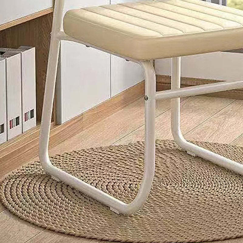 Minimalist PU Leather Stackable Desk Chair