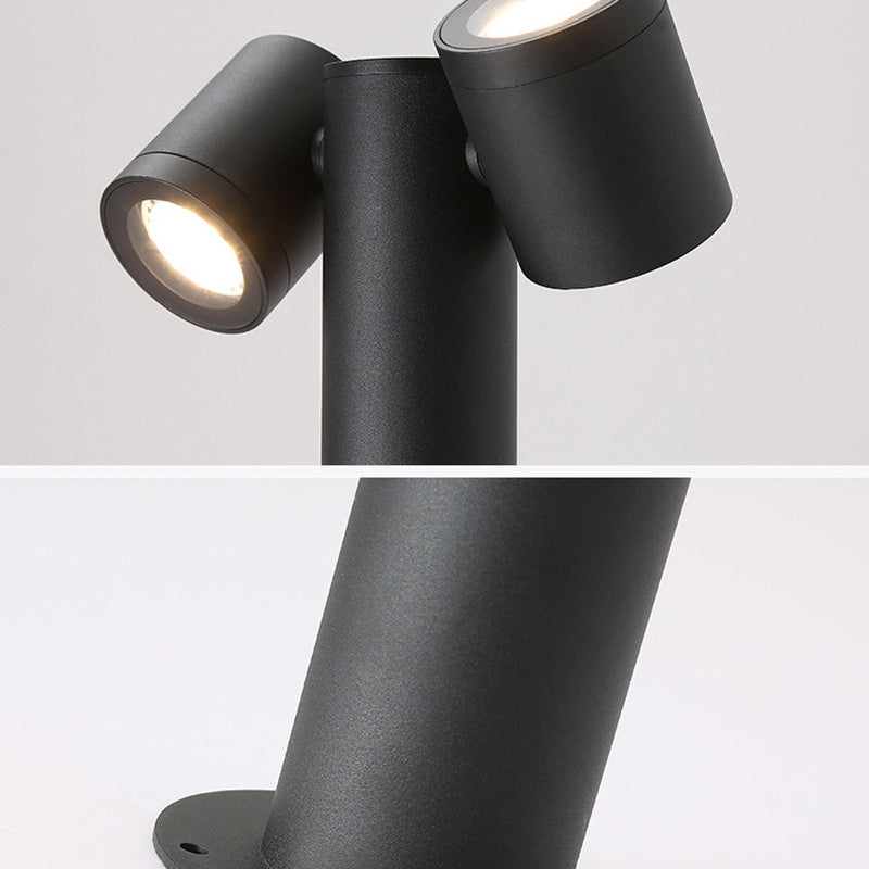 Minimalist Tempered Glass Aluminum Ground Light
