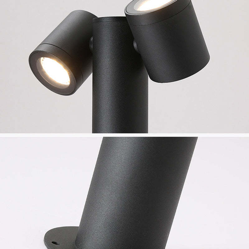 Minimalist Tempered Glass Aluminum Ground Light