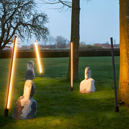Minimalist Strip LED Waterproof Modern Outdoor Floor Lamp Lawn Lights-Lighom