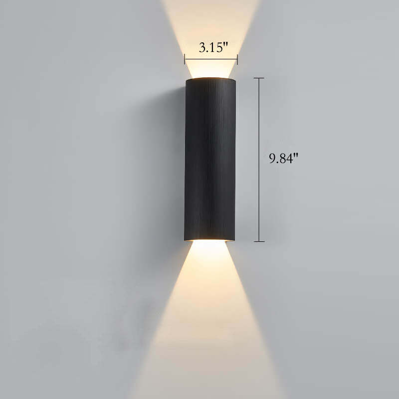 Minimalist Aluminum Cylindrical LED Sconce