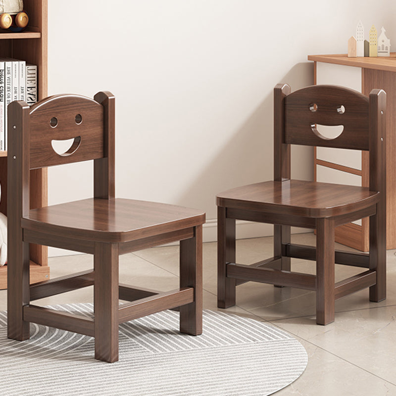 Vintage Smile Wood Curved Dining Chair