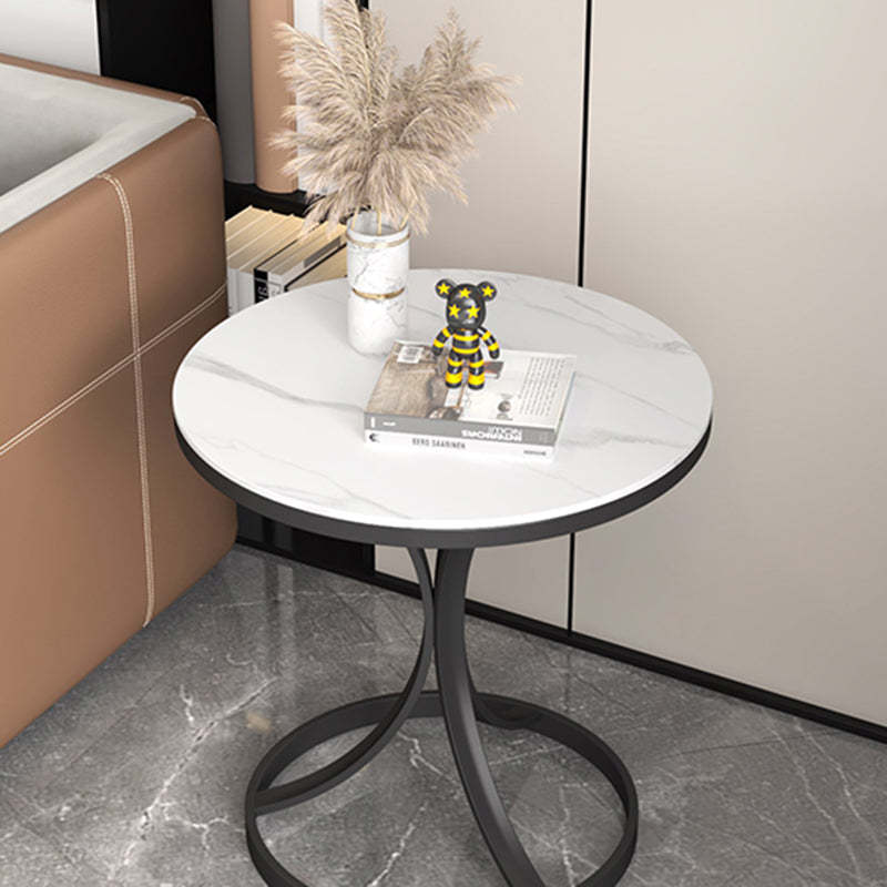 Modern Luxury Rock Slab Steel Coffee Table