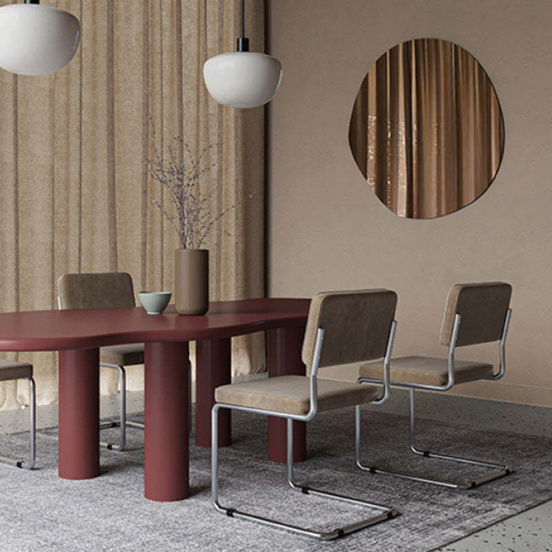 Nordic Fabric Steel Bracket Dining Chair