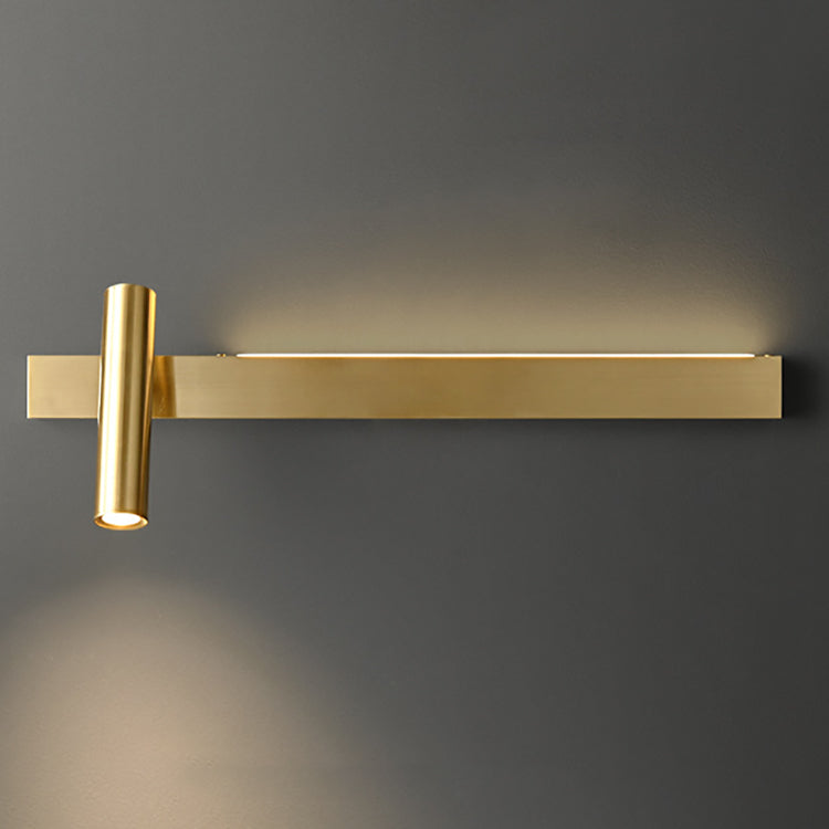 Modern Luxury Rectangle Copper LED Sconce — Small - Right / Black - 110V-120V For US/CA / Neutral Light (4000K)