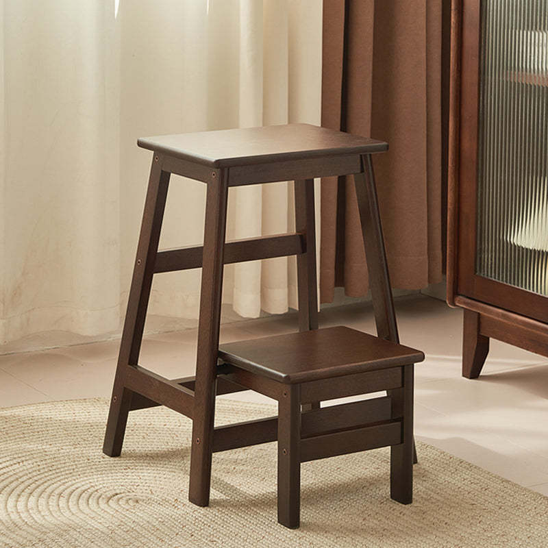 Minimalist Wooden Backless Bar Stool