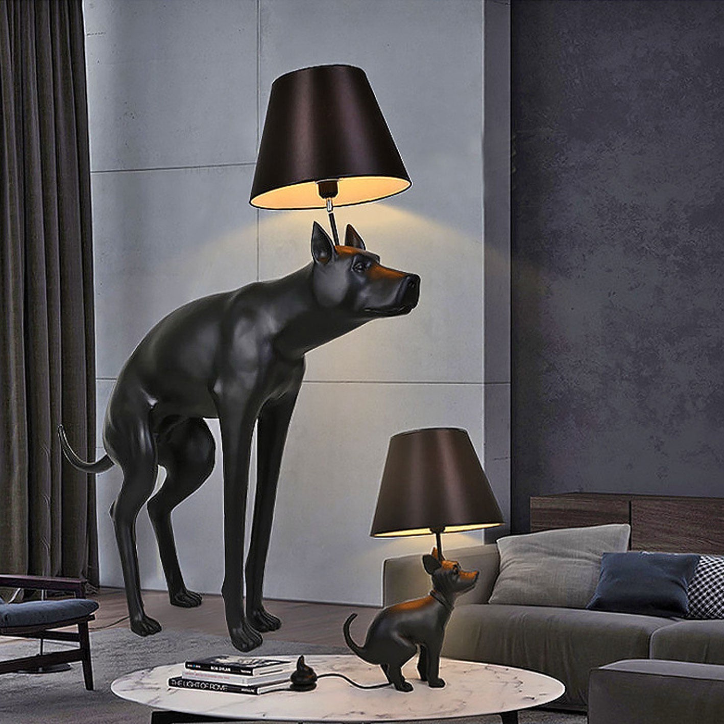 Modern Resin Dog LED Table Lamp