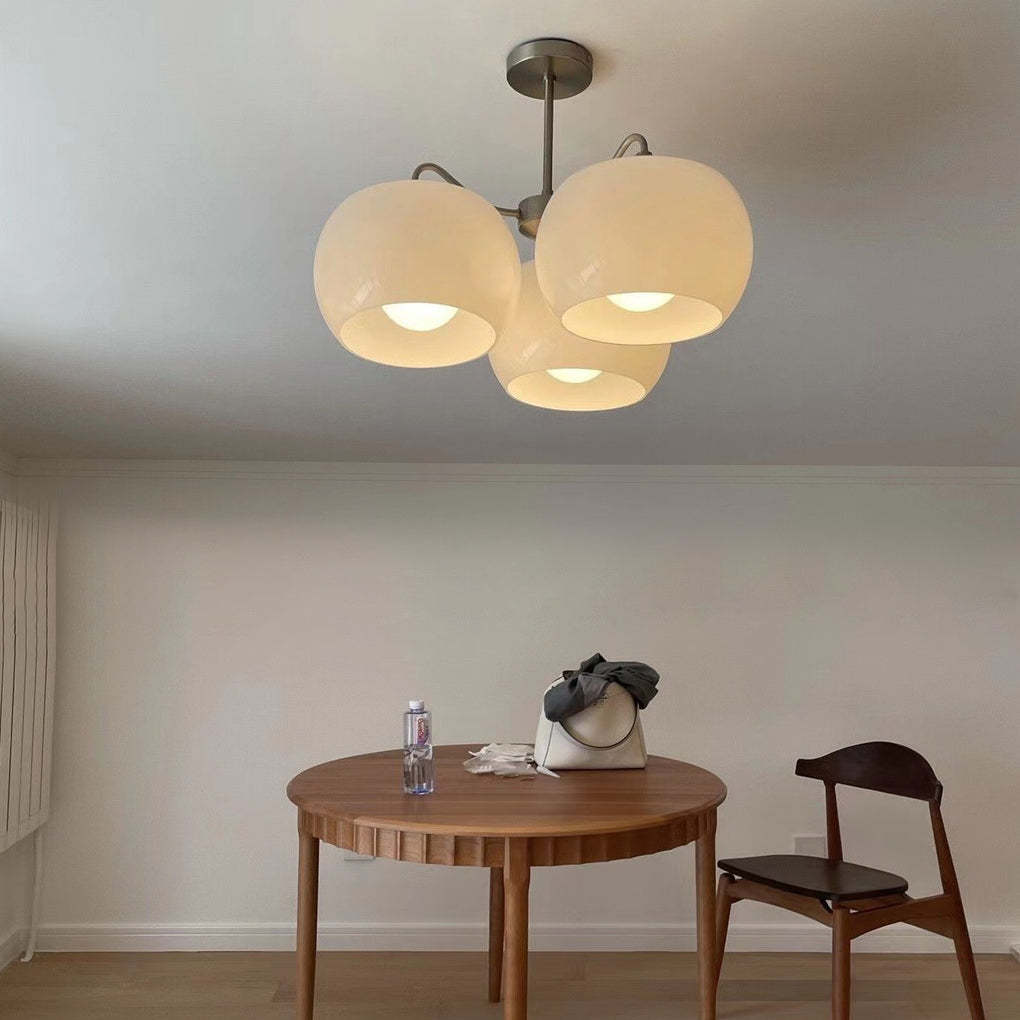 Glass White Vintage Pendant Chandelier