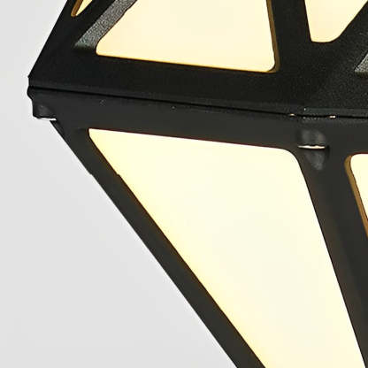 Geometric Waterproof LED Intelligent Stable Black Modern Lawn Lamp-Lighom