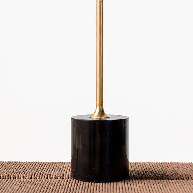 Minimalist Round Wood Metal End Table