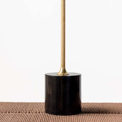 Minimalist Round Wood Metal End Table