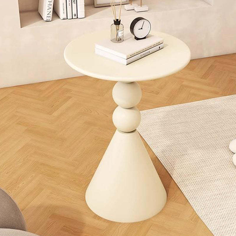 Nordic Orb Cone Iron Rock Slab Coffee Table