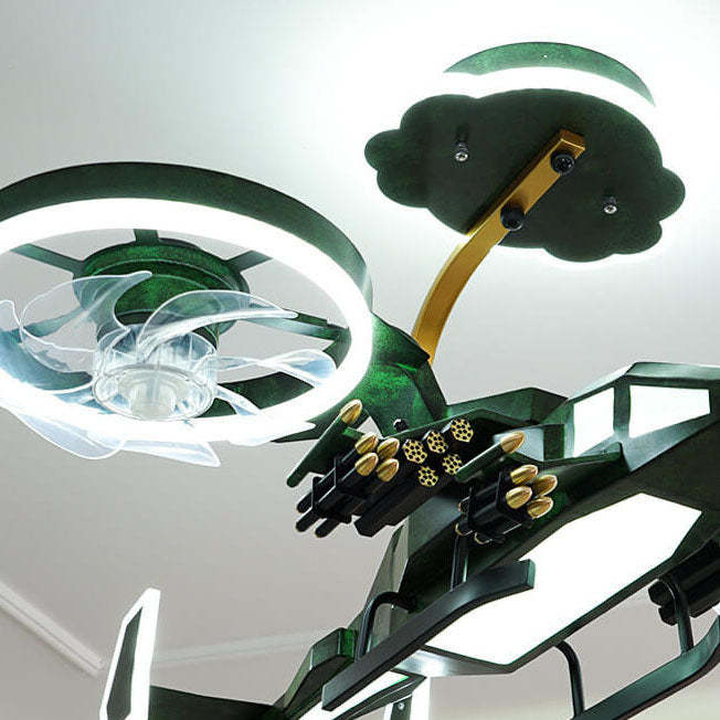 Modern Helicopter Mount Ceiling Fan Light