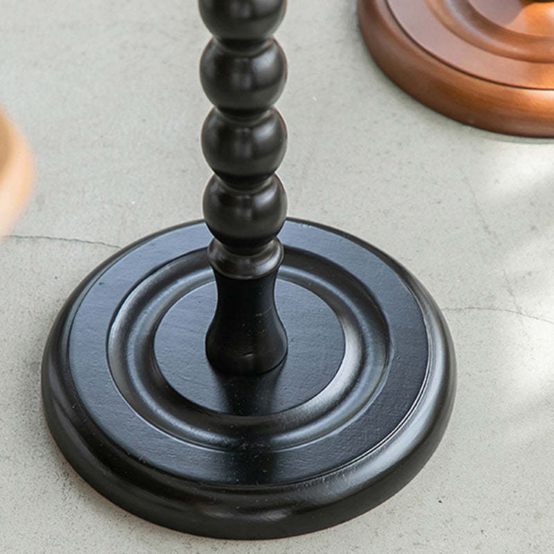 Vintage Orb Gourd Wood Side Table
