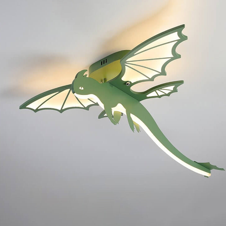 Contemporary Acrylic Dinosaur Ceiling Light