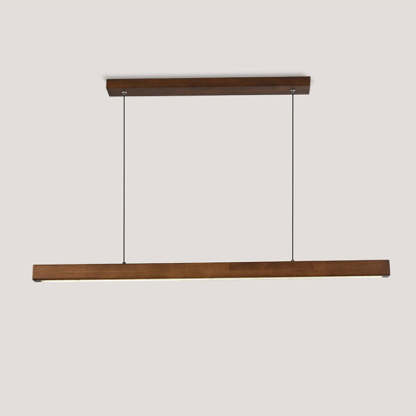 Nordic Rubber Wood Acrylic LED Island Chandelier