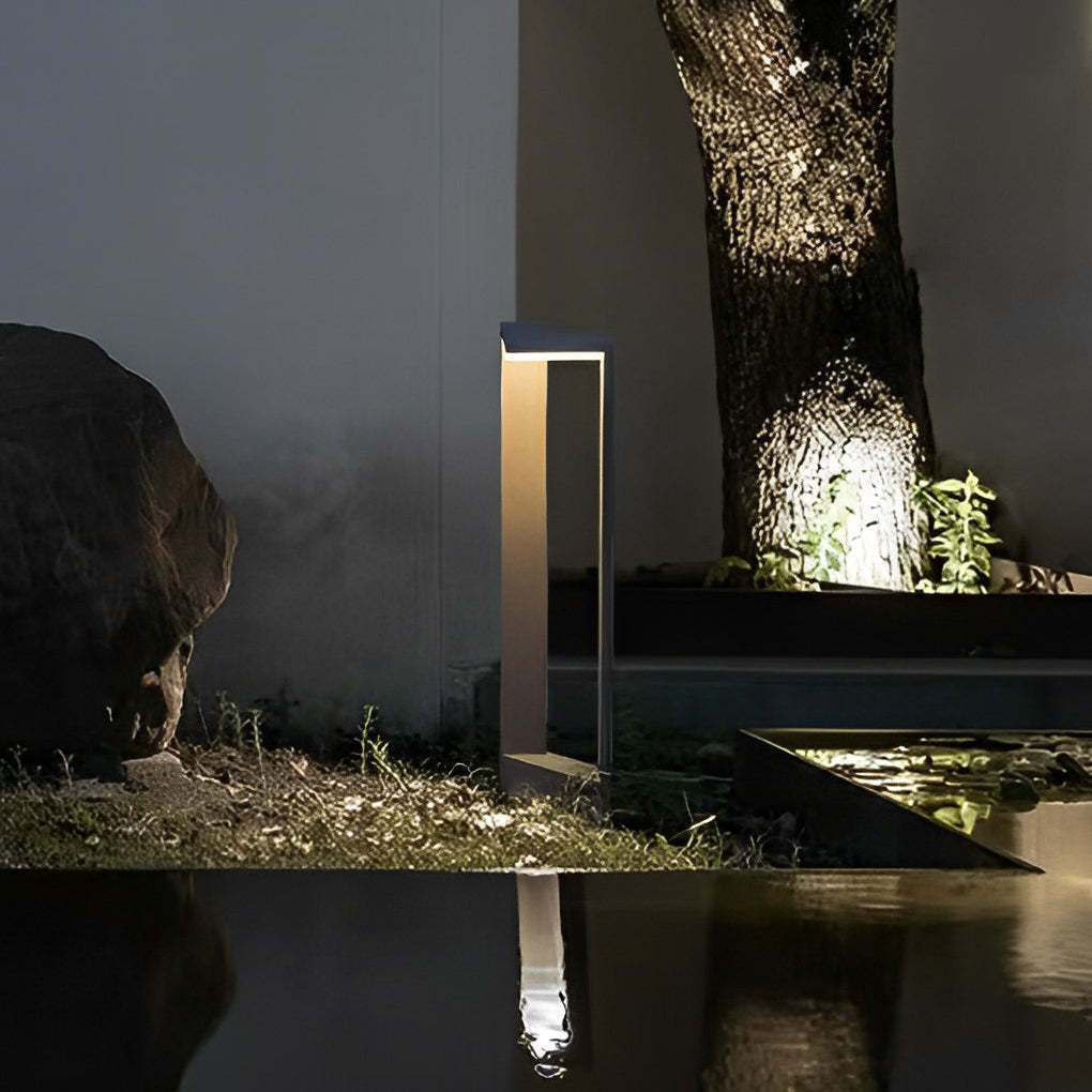 Sleek Linear 12W LED Pathway Light Minimalist Outdoor Landscape Lamp-Lighom