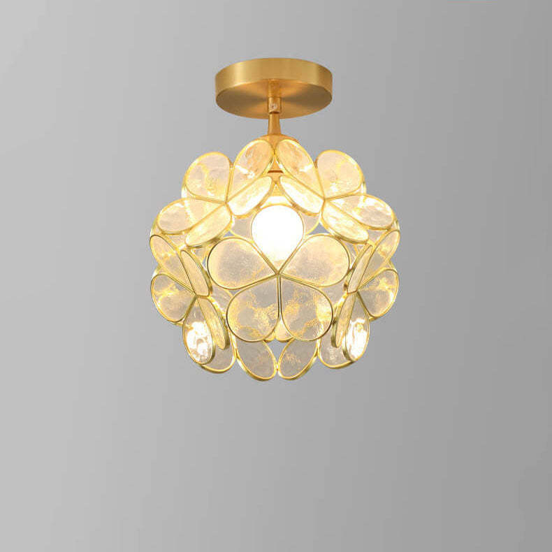 New Japanese Manual Petal Aisle Ceiling Light