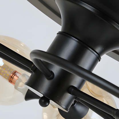 41" 4-Blade 6/8-Light Glass Shade Ceiling Fan with Remote