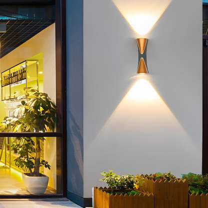 Creative Up and Down Lights LED Waterproof Modern Outdoor Wall Lamp-Lighom