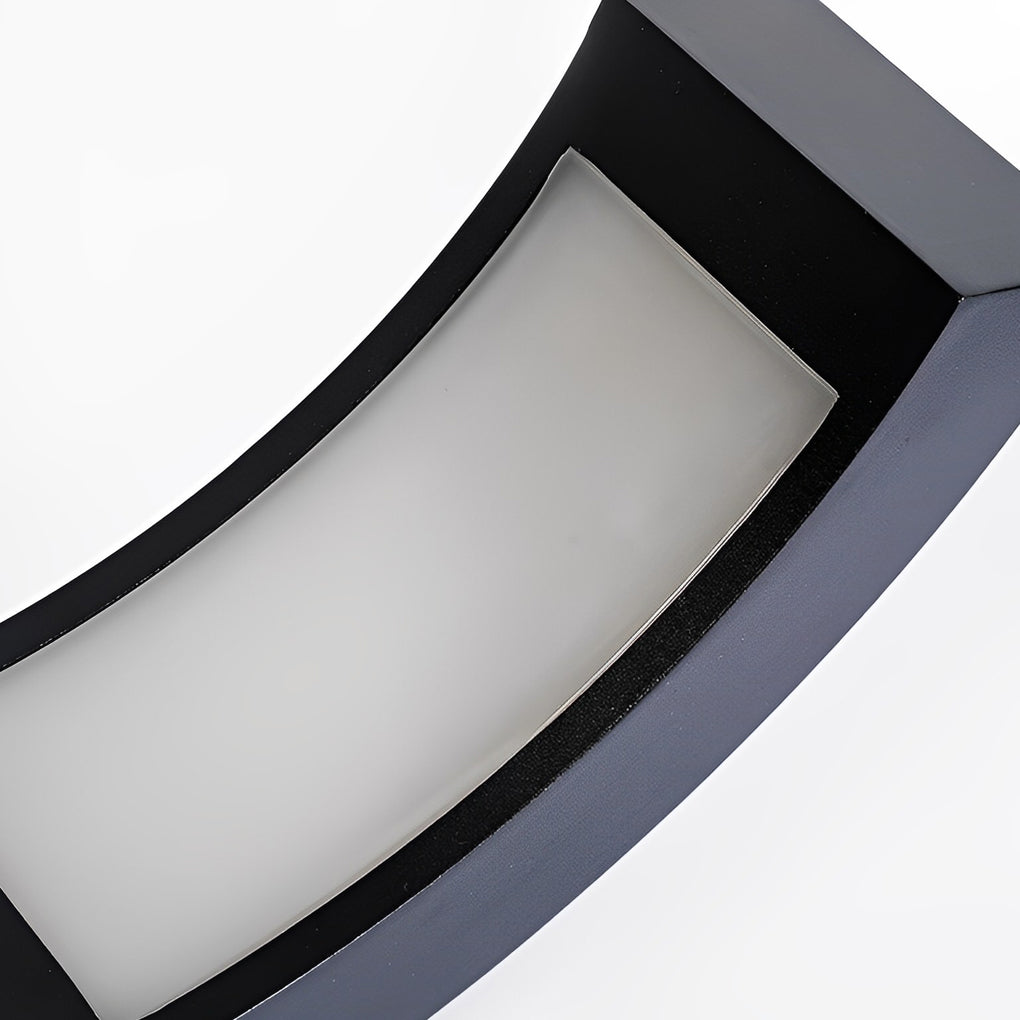Minimalist Curved 24 inch Bollard Light Waterproof LED Landscape Lighting for Pathway-Lighom