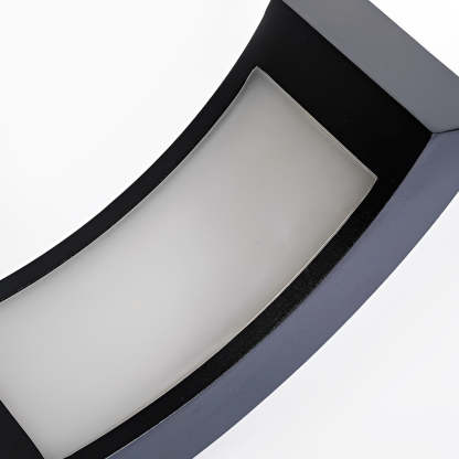 Minimalist Curved 24 inch Bollard Light Waterproof LED Landscape Lighting for Pathway-Lighom