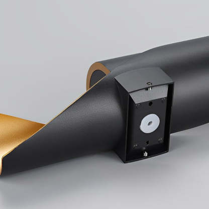 Spiral Exterior Up and Down Wall Lights Outdoor Wall Mounted Light with Gold Interior-Lighom