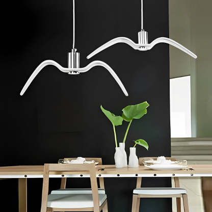 Ceramic Seagull LED Nordic Hanging Chandelier