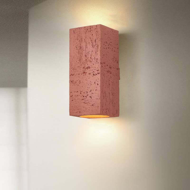 Retro Wabi-Sabi Hand-Sculpted Column LED Sconce