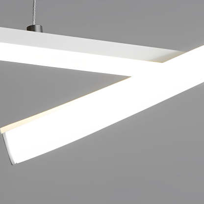 Double Wavy Minimalist LED Modern Chandelier