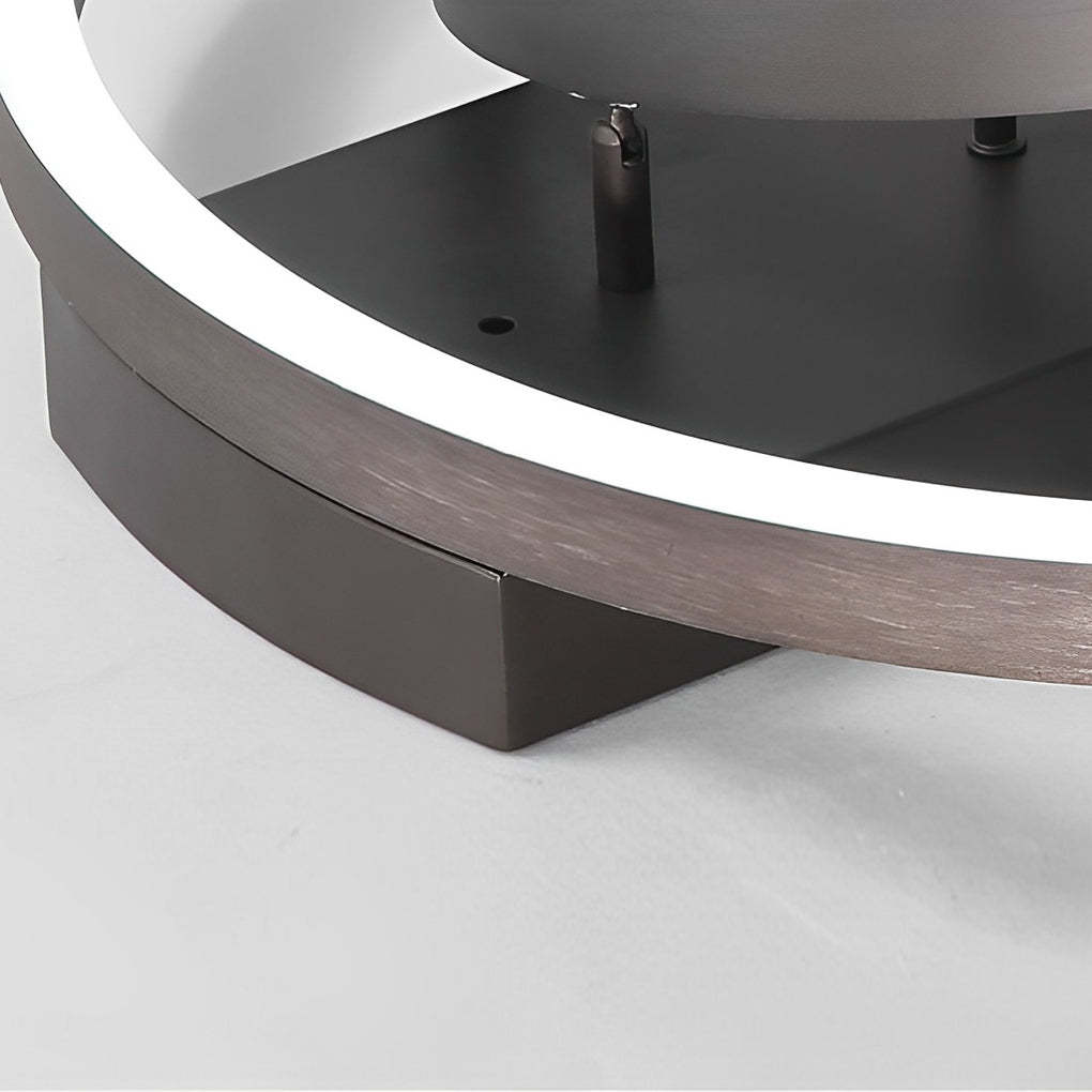 Adjustable Multiple Circular LED Modern Flush Mount Light
