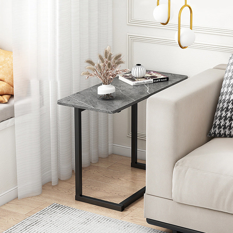 Scandinavian Stainless Steel Rectangular Side Table 4-Leg
