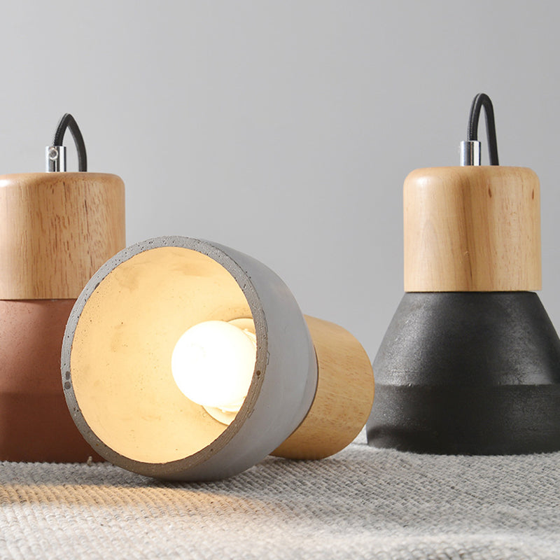 Nordic Cement Tapered Mini LED Pendant