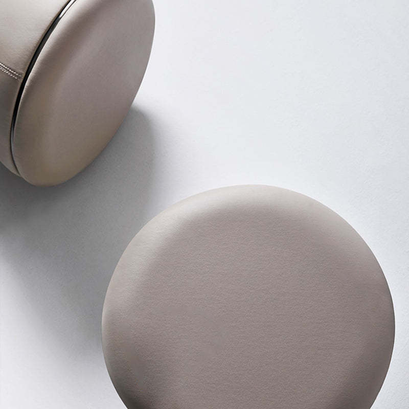 Minimalist Hourglass Leather Steel Stool
