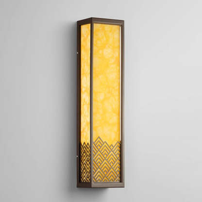 Chinese Stainless Steel Faux Marble Cubic LED Wall Sconce