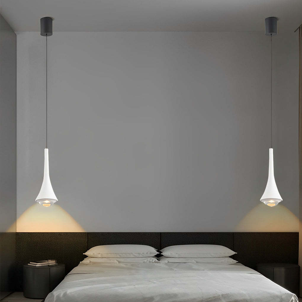Adjustable Liftable Minimalist LED Modern Chandelier — White