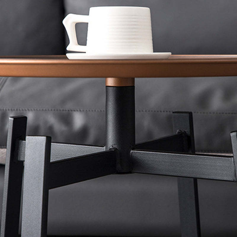 Retro Round Iron End Table