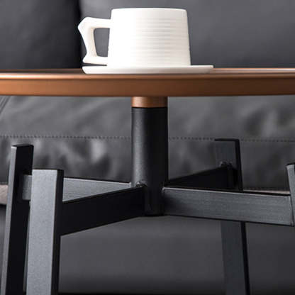 Retro Round Iron End Table
