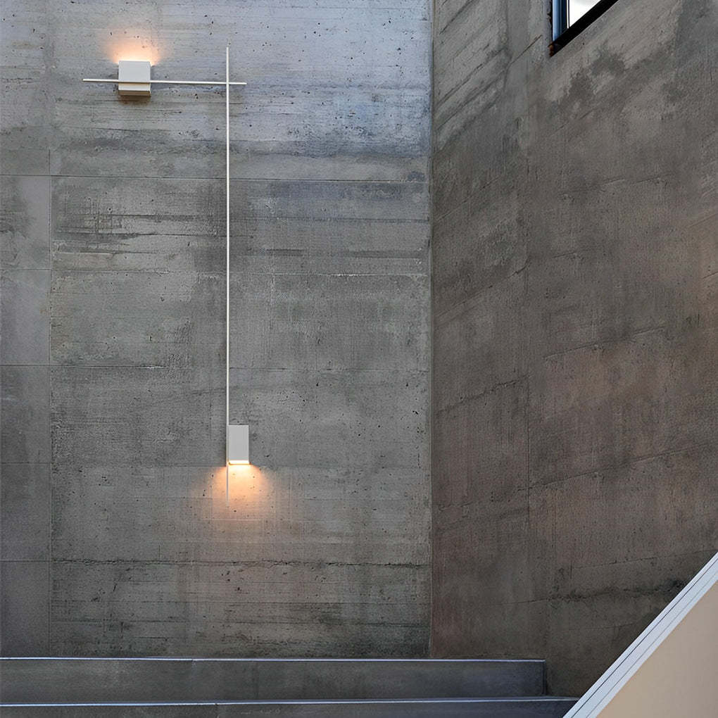 Creative Square Strip Three Step Dimming LED Nordic Wall Sconce Lighting-Lighom