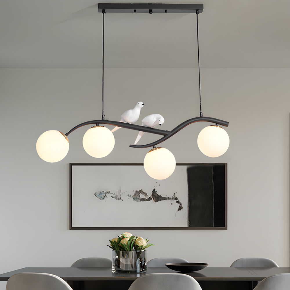 Long Branch Bird Ball Nordic Dining Chandelier