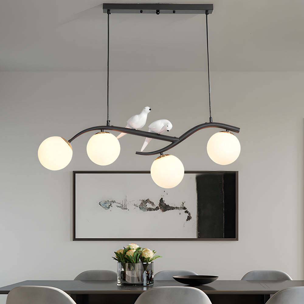 Long Branch Bird Ball Nordic Dining Chandelier