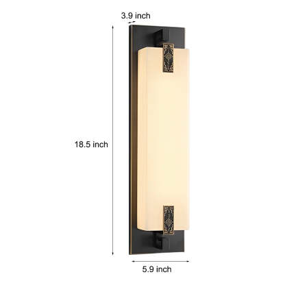 Outdoor Waterproof LED Copper Retro Exterior Wall Lights Sconces Lighting-Lighom