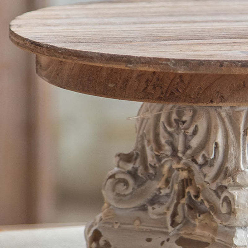Vintage Carved Cedar Magnesium Tray Table